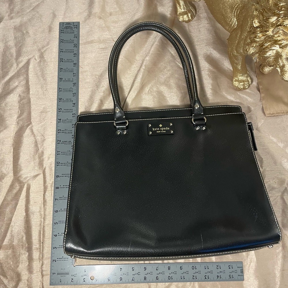Kate Spade Black Textured Leather Bag - Picture 6 of 6